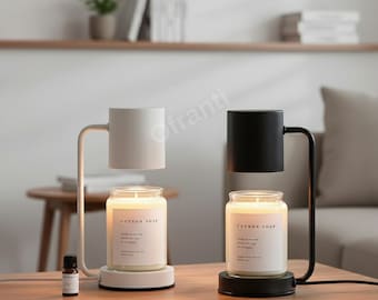 Candle Warmer Lamp for Bedroom Decor Coffee Table Ambiance Yoga Studio Lighting Smokeless Wax Melt Warmer with Timer Function