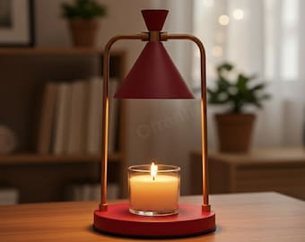 Electric Wax Melt Candle Warmer Lamp – Top-Down Melting Lantern, Aromatherapy Burner, Adjustable Table Lamp for Home Decor, Spa & Relaxation