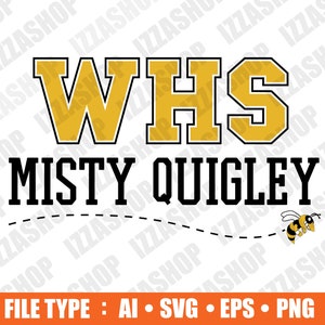 WHS Misty Quigley, Cut file, Ai Svg Png Vector Instant Download