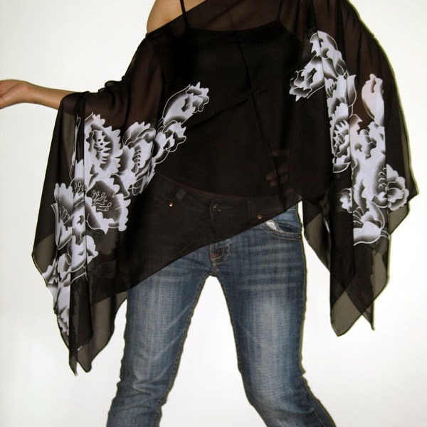 Gypsy Scarf Caftan Wing Casual Poncho Cover Top