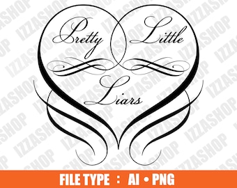 Pretty Little Liars AI PNG Vector Instant Download