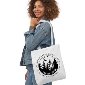 Mystic Falls Salvatore Shopping Tote Bag