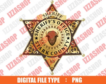 Sheriff Stark County Seal PNG Sublimation Instant Download