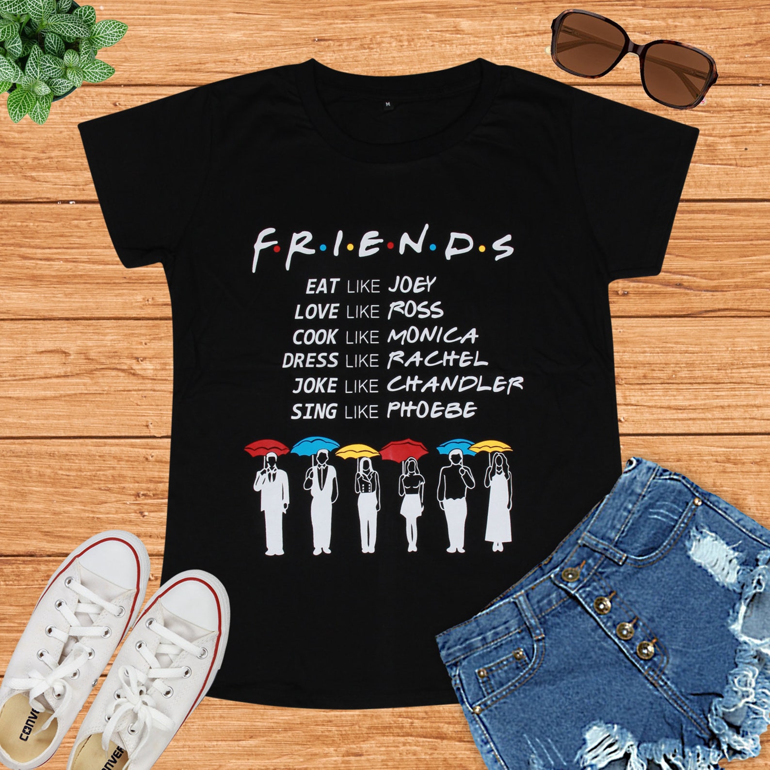 Friends TV Show Umbrella Best friend Gift Rachel Monica Joey Etsy
