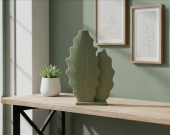 Vaso Leaf Duo stampato in 3D – Decorazione d'interni moderna ed ecologica a forma di foglia