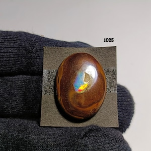 Boulder Opal from Queensland, Australian Solid Opal Cabochon, Rare Boulder Opal, Loose Gemstone for  Jewelry, Boulder Opal Gemstone for Sale