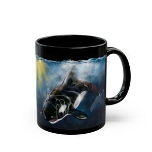 Orca | Killer Whale Coffee Cup, Ocean Animal Ceramic Mug, Sea Creature Tea Mug, Marine Life Gift for Nature Lover