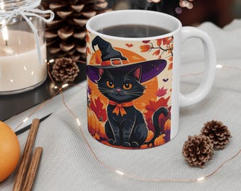 Personalized Cat Mom Coffee Tumbler, Nevermind The Witch Beware Of The