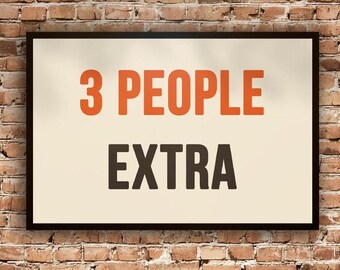 Añade 3 personas adicionales al retrato familiar