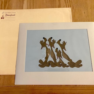Vintage Disney The Coyote’s Lament Original Production Cel – Disneyland Art Corner – 1961 Animation Collectible
