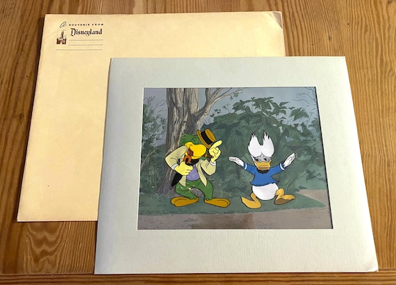 Original 1960s Disney Production Cel – José Carioca and Daffy Duck • Rare Vintage Animation Art
