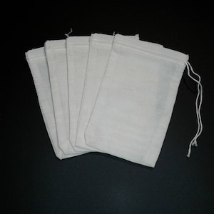 5 Reusable cloth food bags