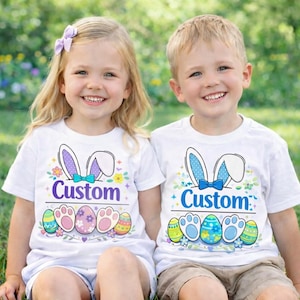 Custom Easter Bunny Name PNG, Kids Easter Shirt Design (Digital Download)