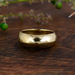 Handmade Solid Brass Dome Ring: Unisex Boho Minimalist Jewelry