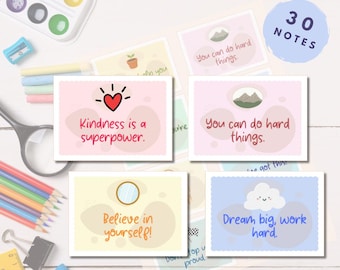 Boho Affirmation Cards | Kids' Lunchbox Notes (Digital Download)