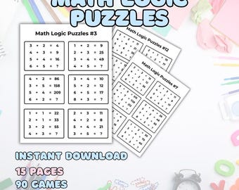 Cuaderno de ejercicios de lógica matemática / 90 acertijos (descarga digital)