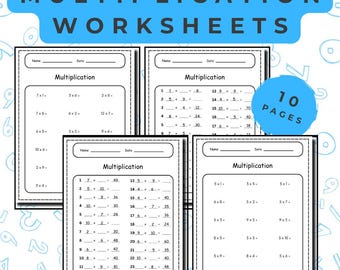 Multiplication 1-10 Practice Set | Printable PDF