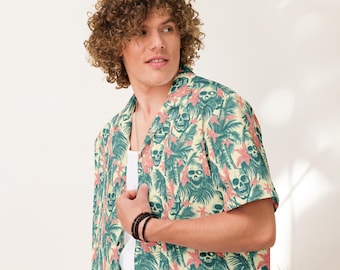 Pale Tiki Zombie Retro Dress Shirt