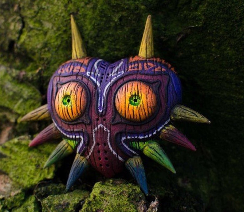 Majoras mask Zelda mask replica 1/2 scale Etsy