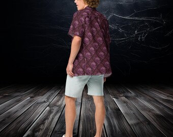 Zombie Paisley Dress shirt - Purple