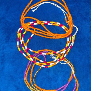 Confidence Waist Beads - Handmade 55 ”Tie-On - Body Positive Schmuck - wählen Sie Ihren Stil