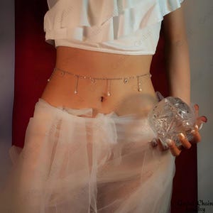 Waist Body Chain, Summer Body Chain, Belly Chain, Waist Chain, Bikini Chain, Hips Chain, Beach Body Chain Gift For Her, Use Long Time