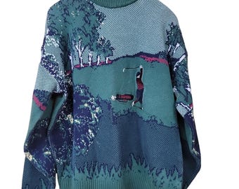 Vintage Retro All Over Print Scenic Golf Landscape Grandpacore Grand Slam XL