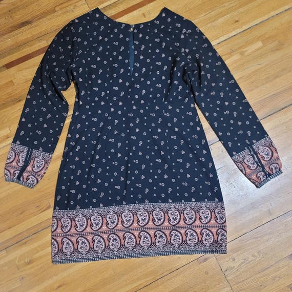 black art deco dress 1920's Embroidered Black Sheer Mixed-Lace Beaded Art Deco Motif Dress