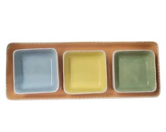 Rare Williams Sonoma Jasmine 4-delat set med tapasdipp och charkuteribrunch, förrätt