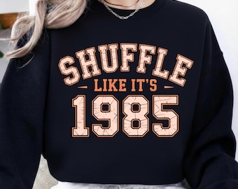 Shuffle Like It’s 1985 Vintage Retro Chicago Football Sweatshirt PNG, Chicago Bears Fan Gear, 80s Football Design, Digital Download