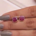 Ruby Stud Earrings