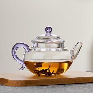 Glass teapot | High-temperature resistant glass teapot | High-borosilicate glass teapot | Household tea and water separation teapot | teapot