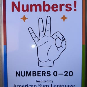 ASL Numbers Flashcards 0–20 | 4x6 JPG Printable | American Sign Language | No Cutting Needed | Learn Sign Language | Digital Download