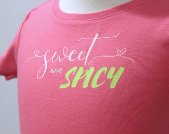 Sweet and Spicy Girls Pink T Shirt Size Small 6/7