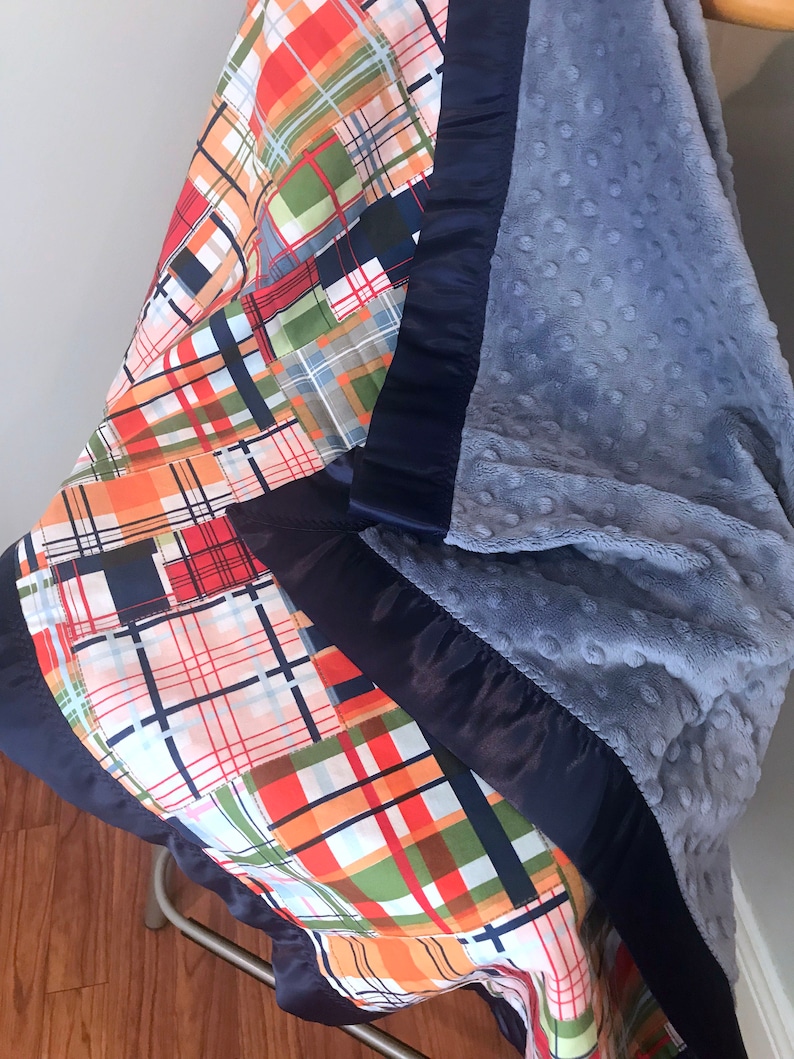 Minky Blanket and Applique Tie Onesie Etsy