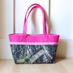 Camo and Pink Tote Bag