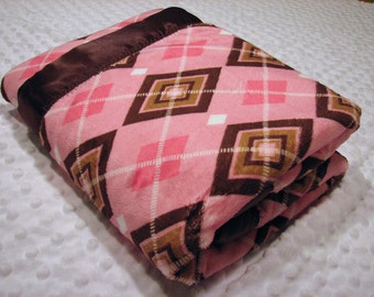 Preppy Argyle Baby Blanket