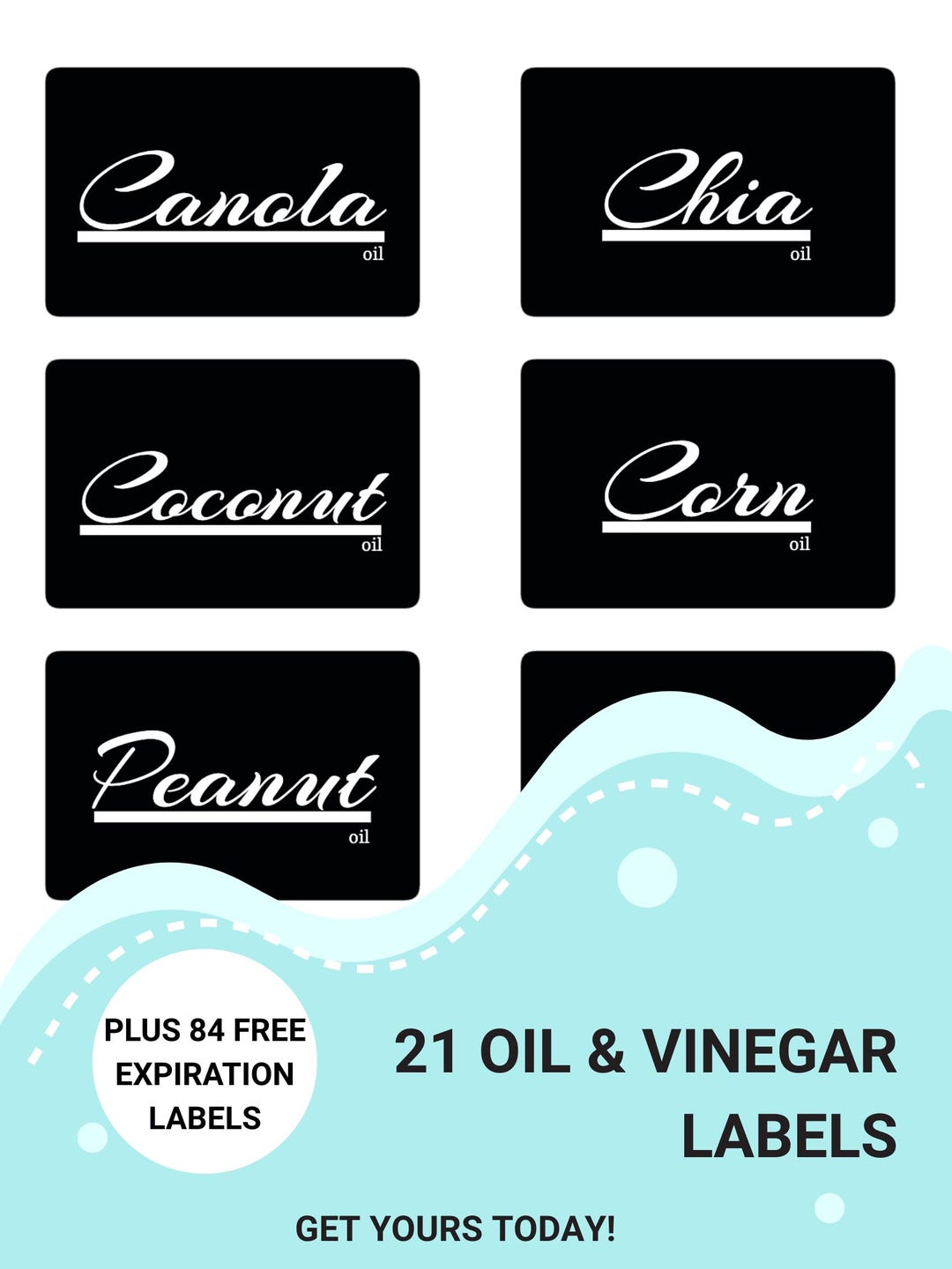 21 Oil & Vinegar Pantry Labels That Inspire. Plus, a FREE Set of 84 ...