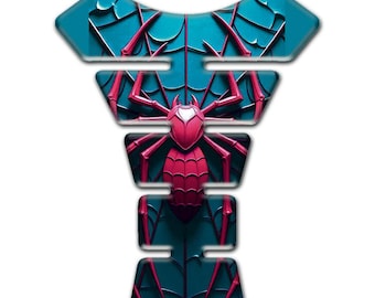 Spider 3D Resin Gel Motorcycle Tank Pad – Universal Weatherproof Decal Guard