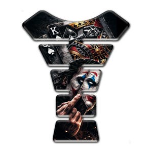 Motorcycle Tank Pad – 3D Resin Gel Fuel Tank Protector | Waterproof Anti-Scratch Domed Sticker