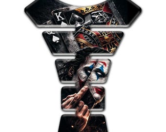 Motorcycle Tank Pad – 3D Resin Gel Fuel Tank Protector | Waterproof Anti-Scratch Domed Sticker