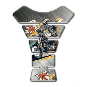 Custom 3D Tank Pad Sticker – Motorcycle & Trike Fuel Tank Protector – Weatherproof Domed Vinyl Decal Guard