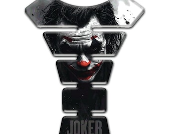 Joker 3D Resin Gel Motorcycle Tank Pad – Universal Epoxy Tank Protector, Self-Adhesive Waterproof Moto Decal, Gift for Bikers
