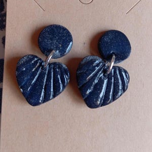 heart earrings of many different and varied colors