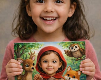 Personalized Woodland Adventure Storybook for Kids Custom Photo Childrens Book Forest Gift