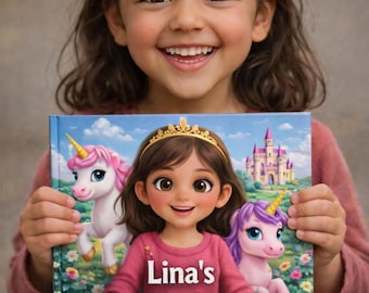 Personalized Princess Castle Storybook for Kids Custom Photo Childrens Book Fairytale Gift