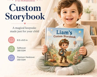 Personalized Story Book for Kids: Custom Adventure Storybook, Gift for Toddler