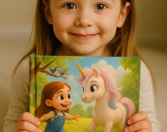Personalized Unicorn Story Book: Custom Kids Adventure Gift for Toddler, Kids