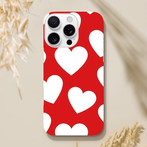 Ruby Red Heart Phone Case - Stylish Durable Slim Case for iPhone - Perfect Gift Idea