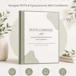 POTS & Dysautonomia Vitals Tracker | Orthostatic Symptom Log (Digital Download)